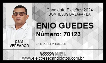 Candidato ENIO GUEDES 2024 - BOM JESUS DA LAPA - Eleições