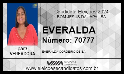 Candidato EVERALDA 2024 - BOM JESUS DA LAPA - Eleições