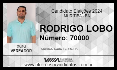 Candidato RODRIGO LOBO 2024 - MURITIBA - Eleições