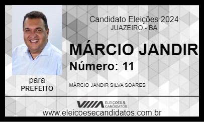 Candidato MÁRCIO JANDIR 2024 - JUAZEIRO - Eleições