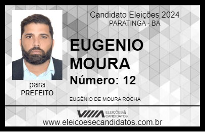 Candidato EUGENIO MOURA 2024 - PARATINGA - Eleições