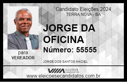 Candidato JORGE DA OFICINA 2024 - TERRA NOVA - Eleições