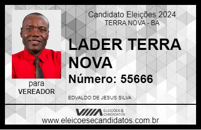 Candidato LADER TERRA NOVA 2024 - TERRA NOVA - Eleições