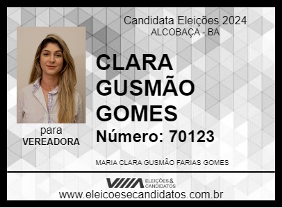 Candidato CLARA GUSMÃO GOMES 2024 - ALCOBAÇA - Eleições