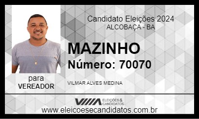 Candidato MAZINHO 2024 - ALCOBAÇA - Eleições