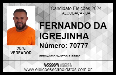 Candidato FERNANDO DA IGREJINHA 2024 - ALCOBAÇA - Eleições