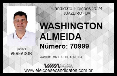 Candidato WASHINGTON ALMEIDA 2024 - JUAZEIRO - Eleições