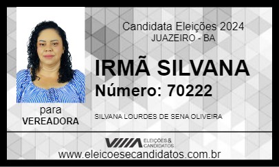 Candidato IRMÃ SILVANA 2024 - JUAZEIRO - Eleições