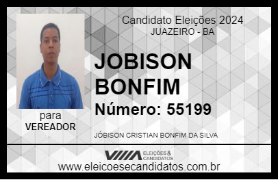 Candidato JOBISON BONFIM 2024 - JUAZEIRO - Eleições