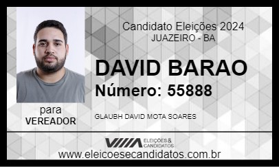 Candidato DAVID BARAO 2024 - JUAZEIRO - Eleições