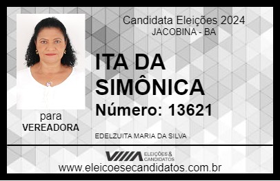 Candidato ITA DA SIMÔNICA 2024 - JACOBINA - Eleições