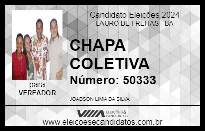 Candidato CHAPA COLETIVA 2024 - LAURO DE FREITAS - Eleições