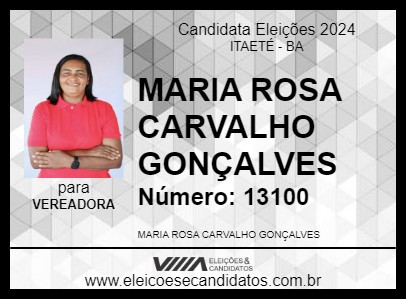 Candidato SINHA DO MST 2024 - ITAETÉ - Eleições