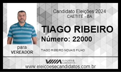 Candidato TIAGO RIBEIRO 2024 - CAETITÉ - Eleições