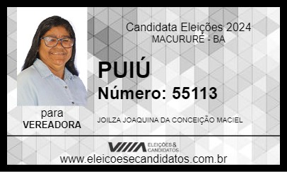 Candidato PUIÚ 2024 - MACURURÉ - Eleições