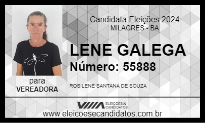 Candidato LENE GALEGA 2024 - MILAGRES - Eleições