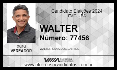 Candidato WALTER 2024 - ITAGI - Eleições