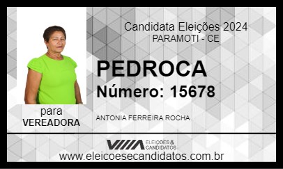 Candidato PEDROCA 2024 - PARAMOTI - Eleições