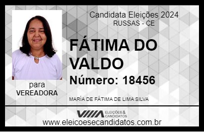 Candidato FÁTIMA DO VALDO 2024 - RUSSAS - Eleições