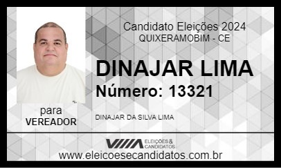 Candidato DINAJAR LIMA 2024 - QUIXERAMOBIM - Eleições