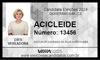 Candidato ACICLEIDE 2024 - QUIXERAMOBIM - Eleições