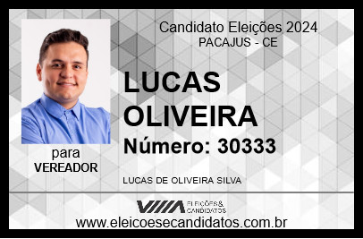 Candidato LUCAS OLIVEIRA 2024 - PACAJUS - Eleições