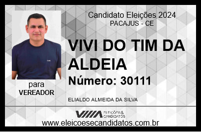 Candidato VIVI DO TIM DA ALDEIA 2024 - PACAJUS - Eleições