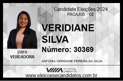 Candidato VERIDIANE SILVA 2024 - PACAJUS - Eleições