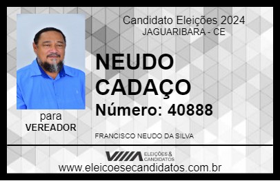 Candidato NEUDO CADAÇO 2024 - JAGUARIBARA - Eleições