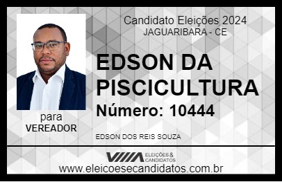 Candidato EDSON DA PISCICULTURA 2024 - JAGUARIBARA - Eleições