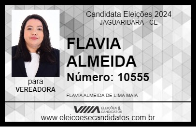 Candidato FLAVIA ALMEIDA 2024 - JAGUARIBARA - Eleições