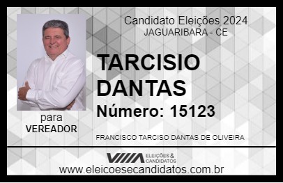 Candidato TARCISIO DANTAS 2024 - JAGUARIBARA - Eleições