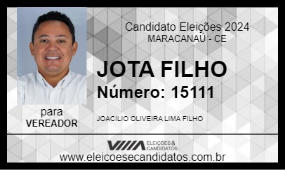 Candidato JOTA FILHO 2024 - MARACANAÚ - Eleições