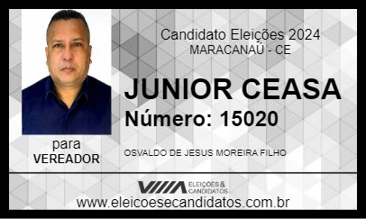 Candidato JUNIOR CEASA 2024 - MARACANAÚ - Eleições