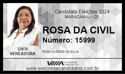 Candidato ROSA DA CIVIL 2024 - MARACANAÚ - Eleições