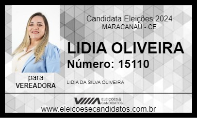 Candidato LIDIA OLIVEIRA 2024 - MARACANAÚ - Eleições