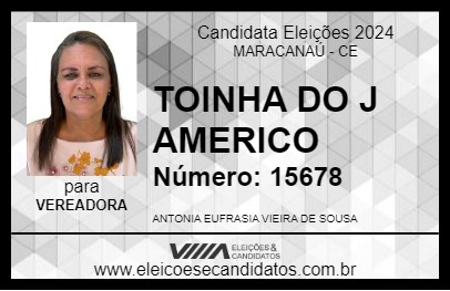 Candidato TOINHA  DO J AMERICO 2024 - MARACANAÚ - Eleições