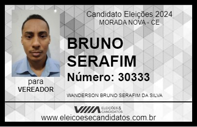 Candidato BRUNO SERAFIM 2024 - MORADA NOVA - Eleições