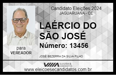 Candidato LAÉRCIO DO SÃO JOSÉ 2024 - JAGUARUANA - Eleições