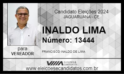 Candidato INALDO LIMA 2024 - JAGUARUANA - Eleições