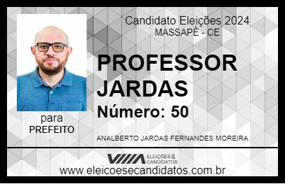 Candidato PROFESSOR JARDAS 2024 - MASSAPÊ - Eleições