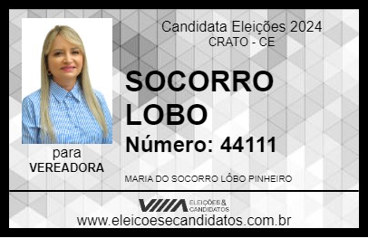 Candidato SOCORRO LOBO 2024 - CRATO - Eleições