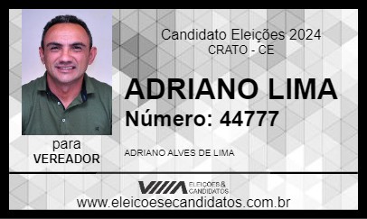 Candidato ADRIANO LIMA 2024 - CRATO - Eleições