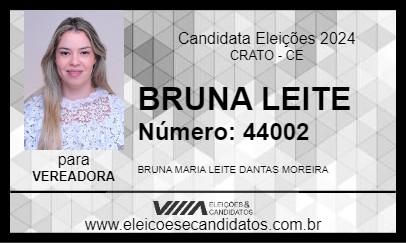 Candidato BRUNA LEITE 2024 - CRATO - Eleições