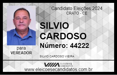 Candidato SILVIO CARDOSO 2024 - CRATO - Eleições