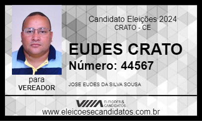 Candidato EUDES CRATO 2024 - CRATO - Eleições