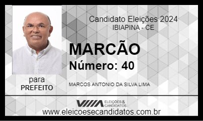 Candidato MARCÃO 2024 - IBIAPINA - Eleições