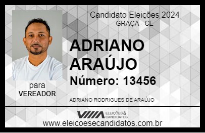 Candidato ADRIANO ARAÚJO 2024 - GRAÇA - Eleições