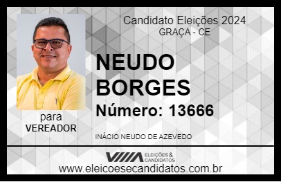 Candidato NEUDO BORGES 2024 - GRAÇA - Eleições