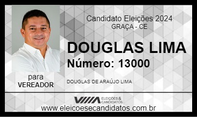 Candidato DOUGLAS LIMA 2024 - GRAÇA - Eleições